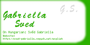gabriella sved business card