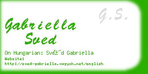 gabriella sved business card